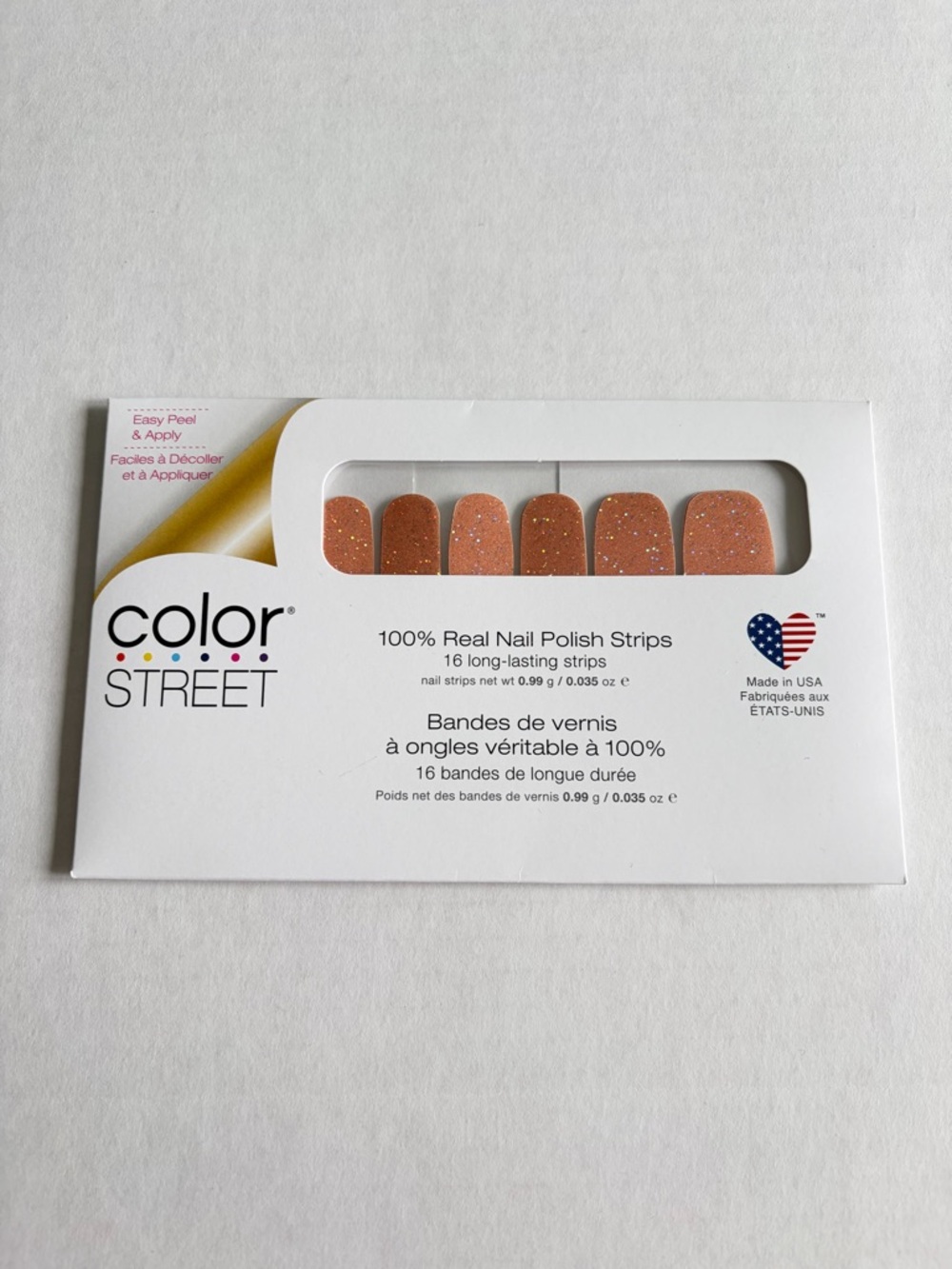 *Exclusive* Color Street: Just Peachy | Peach Pink Glitter Sparkle Pastel - Picture 3 of 10